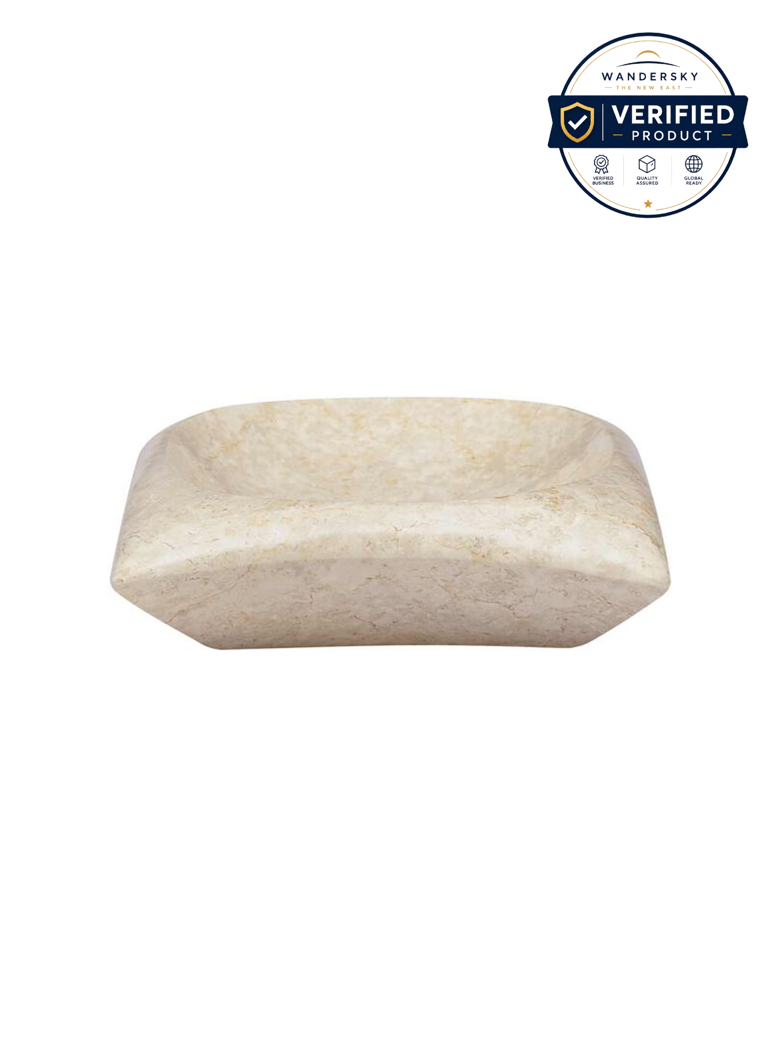 Sink Cream 50 x 35 x 10 cm Marble